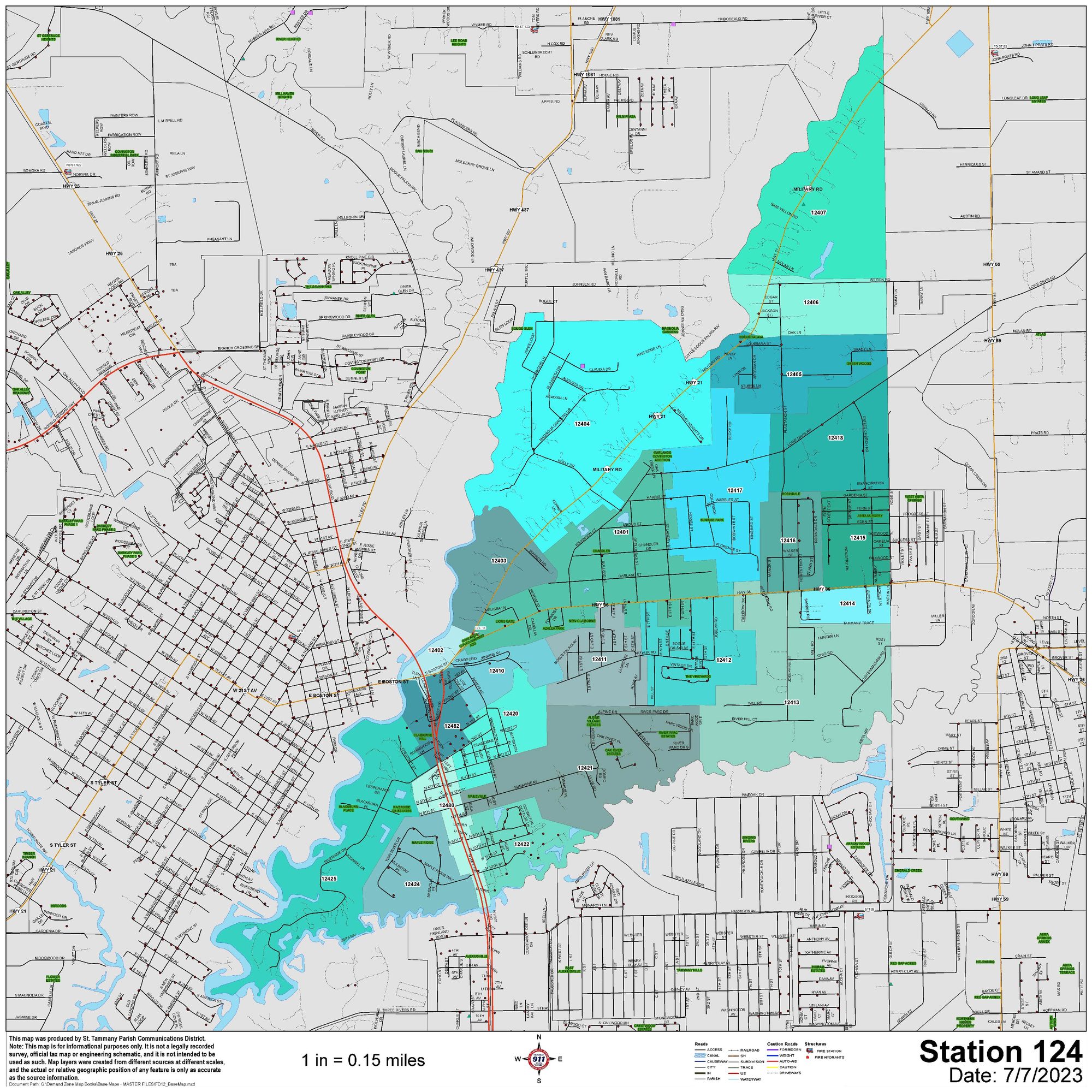 Station 124 area map (opens PDF)
